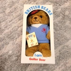12" Brithish Bears, I am a Golfer Bear